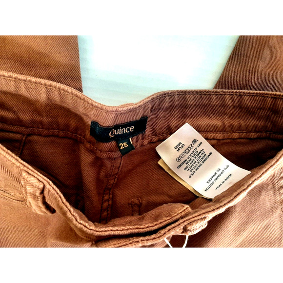 Quince Women's Wide Leg Pants in Warm Brown - Picture 7 of 12